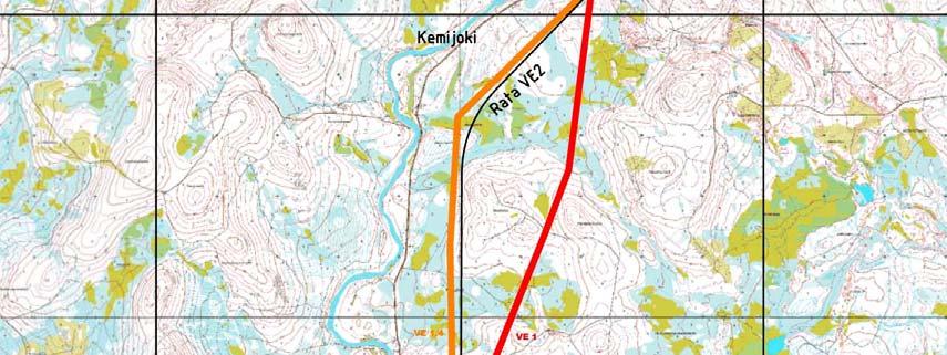Linjauksessa vältetään myös porojen vasomisalue, joka sijaitsee Kemijoen itäpuolella Savukoskelta pohjoisen suuntaan.