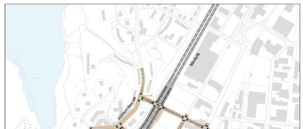 3 2. Liikennesuunnitelma vuodelta 2008 Herttoniemen keskustan katuverkkoa sekä Linnanrakentajan ja Itäväylän tunnelia koskeva liikennesuunnitelma (piirustukset 5667-3/katutaso ja 5668-3/tunnelitaso)