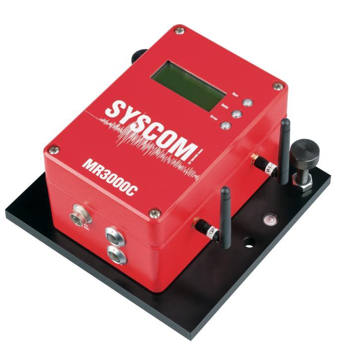 30 Kuva 15. Syscom MR3000C (www.syscom-instruments.com) Tässä oli esiteltynä laitevalmistajista ainoastaan kanadalainen Instantel ja sveitsiläinen Syscom Instruments.