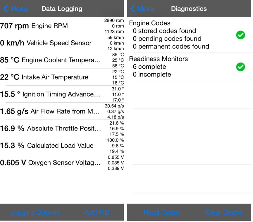 51 KUVIO 32. Data Grid- ja Diagnostics-osioiden näkymä Skid Pad ja Inclinometer kertovat enemmänkin ajaessa syntyneistä voimista ja kallistumista.
