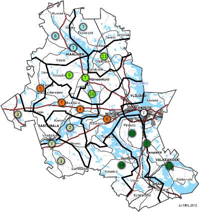 000 hehtaaria metsää Hakkuusuunnite 1,2 Mm3 Myyntimäärä 1,1 Mm3 30