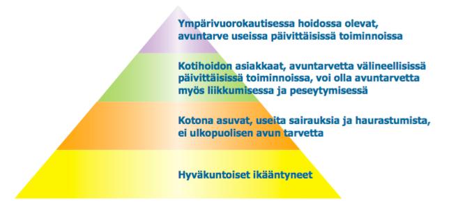 8 Kuvio 1: Ikääntyneiden ryhmät ja ravitsemuksessa huomioon otettavat asiat (Lähde: Suominen ym. 2010: Ravitsemussuositukset ikääntyneille).