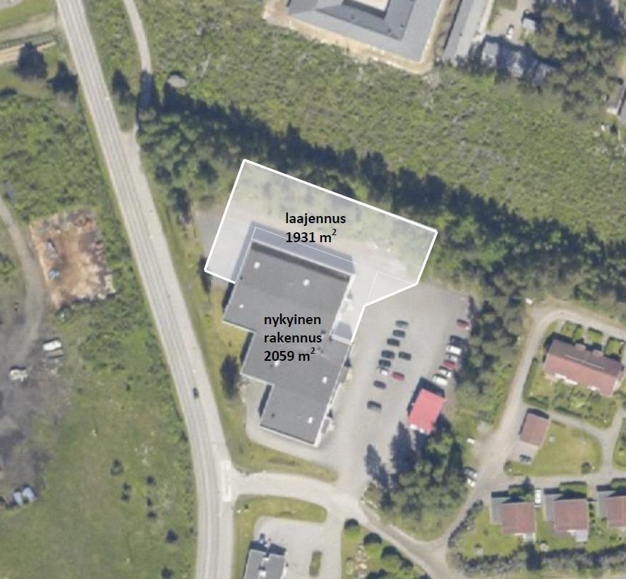 71, KV 2017-06-12 14:00 / :s bilaga: Liite 71 B, kv 12.6.2017 UTREDNING FÖR AFFÄRLOKALENS UTVIDGNING BÄCKVÄGEN 13 SELVITYS TOIMITILOJEN LAAJENTAMISESTA BILAGA 6 LIITE 6 Kuva 9.