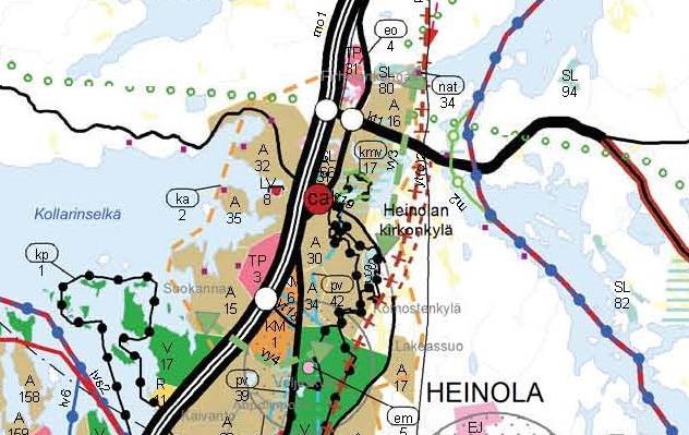 697 Akm, Osallistumis- ja arviointisuunnitelma, 15.6.2017 3 / 9 rakentamisalueita, pääväyliä pienempiä liikennealueita, virkistys- ja puistoalueita sekä yhdyskuntateknisen huollon alueita sekä näiden tarvitsemia laajentumisalueita.