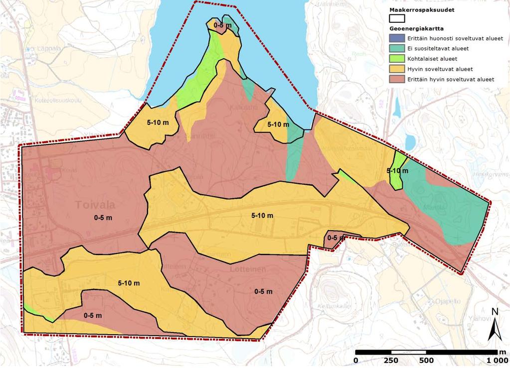 FCG SUUNNITTELU JA TEKNIIKKA OY Raportti 33 (62) Alueelle on arvioitu rakentuvan noin 610 000 k-m².