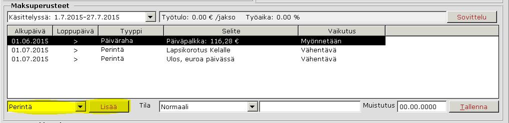 1 Yleistä Tässä ohjeessa käsitellään järjestelmän perintöjä. Luvuissa yksi, kaksi ja kolme käydään läpi perinnän luominen, kaikille perinnöille yhteiset toiminnot ja perintälajien käsittelyjärjestys.