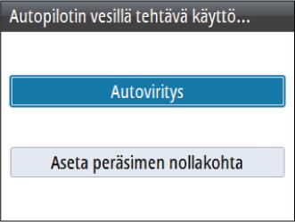 Mikäli olet jo syöttänyt oikean alustyypin, pituuden ja matkanopeuden, muita manuaalisia tai automaattisia säätöjä ei mahdollisesti tarvita.