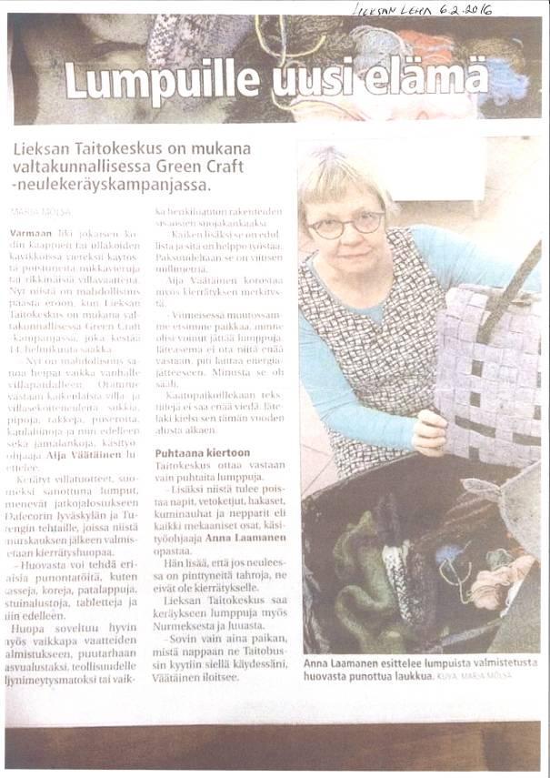 Liite 3 Lehtiartikkeleita
