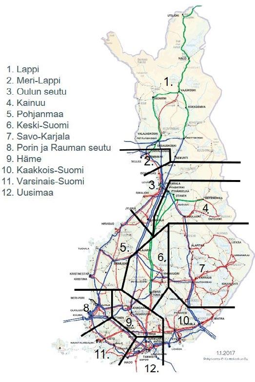 14 on kustannustehokkaasti voitu rakentaa 110 kv syöttöpisteitä keskijänniteverkkoon.