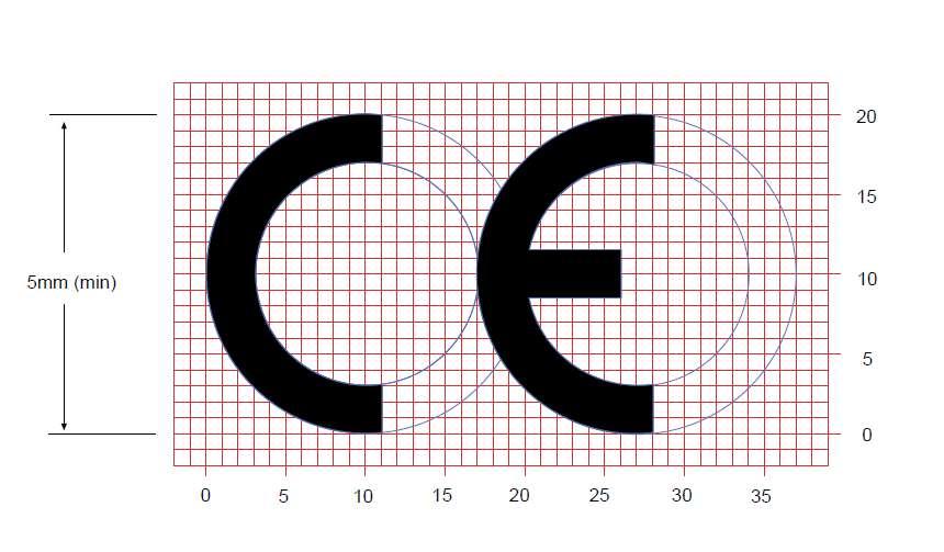 CE-merkintä vaatimukset CE-merkinnän mittasuhteita ei saa muuttaa!