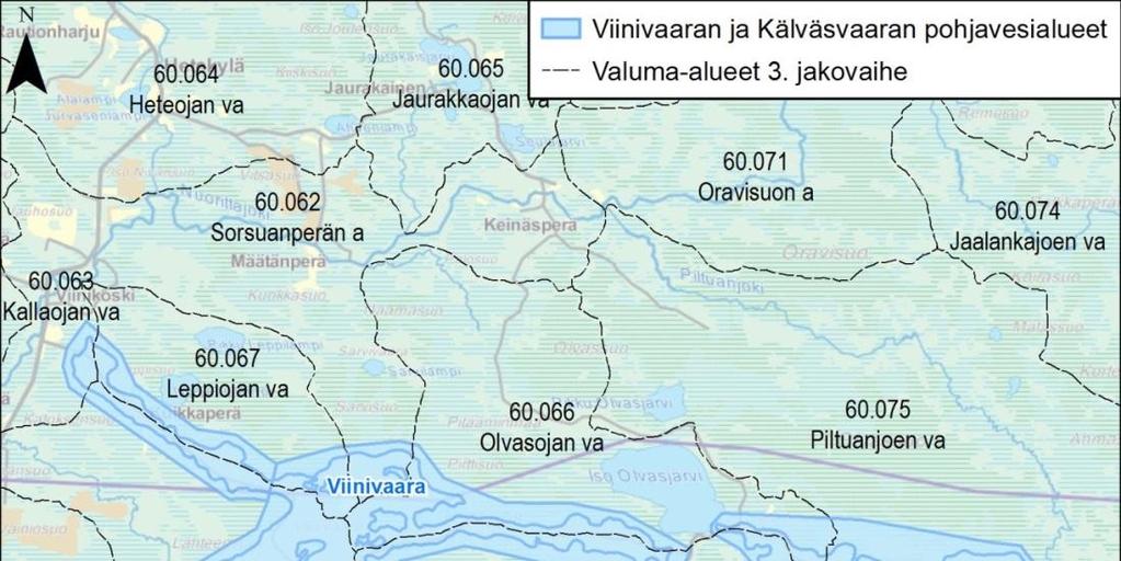 22 muodostuvan pohjaveden määrään, vesistöjen virtaamiin ja niiden ajalliseen vaihteluun sekä ravinteiden kulkeutumiseen.