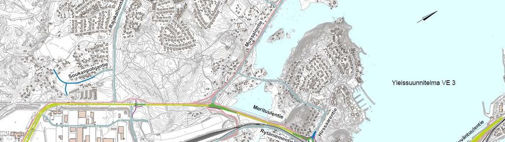 VE 3 4,3 M Mussalontien nykyinen valoohjattu tasoliittymä muutetaan ns. lokkiliittymäksi.