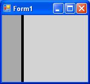 System.Windows.Forms.Splitter panel1 = new Panel(); panel1.backcolor = Color.