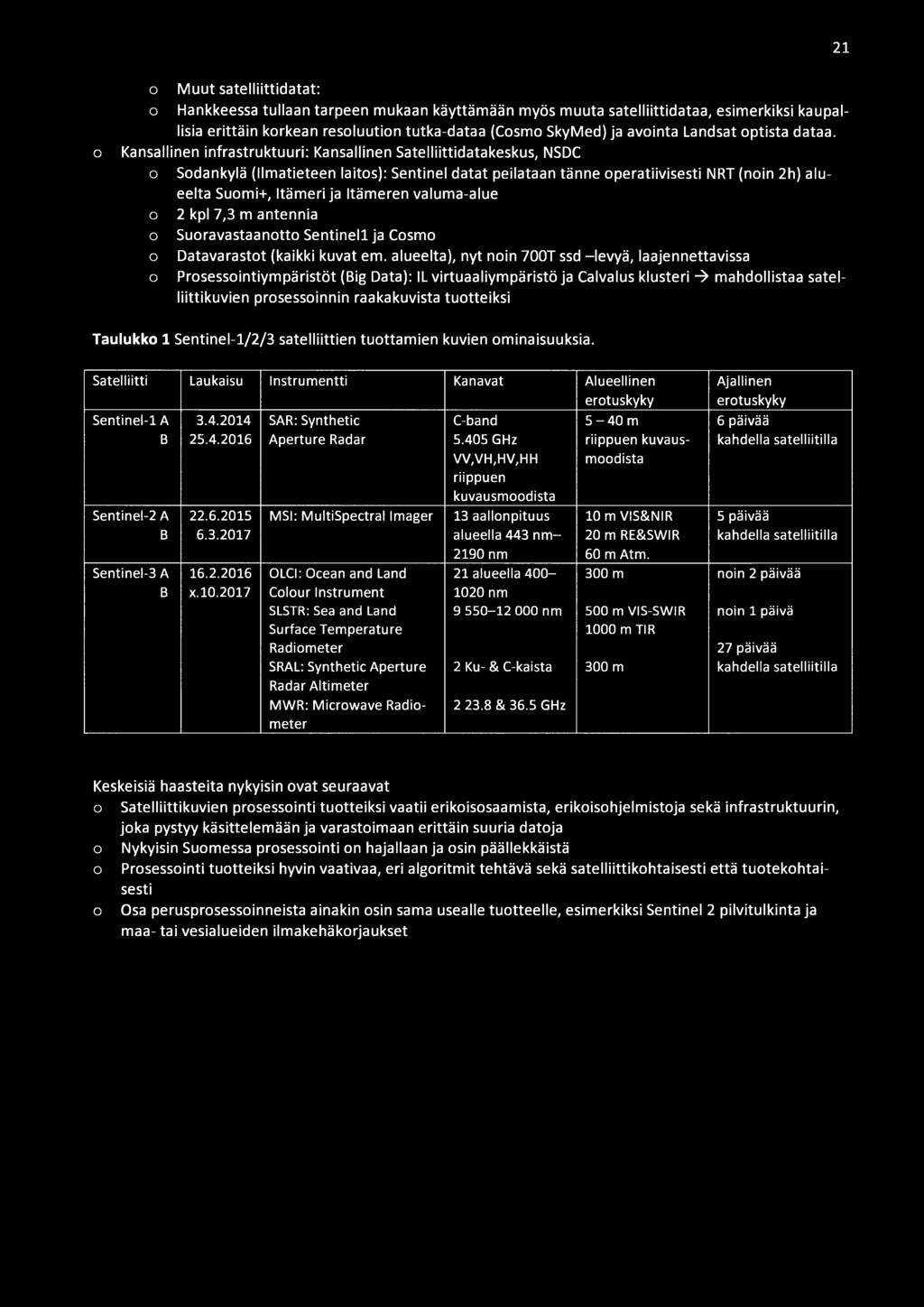 Suomi+, Itämeri ja Itämeren valuma-alue o 2 kpl 7,3 m antennia o Suoravastaanotto Sentinell ja Cosmo o Datavarastot (kaikki kuvat em.