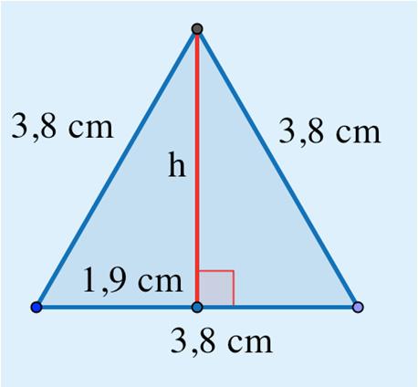 Huippu 3 Tehtävien ratkaisut Kustannusosakeyhtiö Otava päivitetty 14.9.016 b) Tasasivuisen kolmion korkeusjana puolittaa kolmion kannan ja jakaa kolmion kahteen yhtenevään suorakulmaiseen kolmioon.