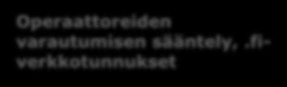 Operaattoreiden varautumisen sääntely,.