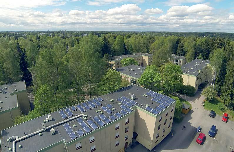 KYTKENTÄTAVAT KERROSTALOSSA Kerrostalossa voidaan hyödyntää aurinkosähköä kolmella eri kytkentätavalla: 1) Järjestelmä kytketään yksittäisen kerrostaloasukkaan sähköliittymään.