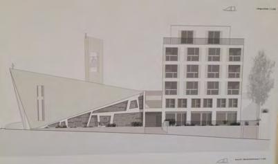 2017, wurden nach dem Gottesdienst die Projektarbeiten von fünf Architekturbüros zum eventuellen Neubau des