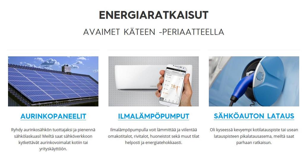 Energiaremppa-tuotteet Kiinteistöjen energiaratkaisut helposti avaimet
