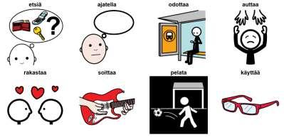 MITÄ / KETÄ auttaa ajatella etsiä katsoa kokeilla käyttää odottaa opiskella opettaa pelata rakastaa soittaa + instrumentti tarkoittaa treenata Minä voin auttaa sinua! Voitko auttaa minua?