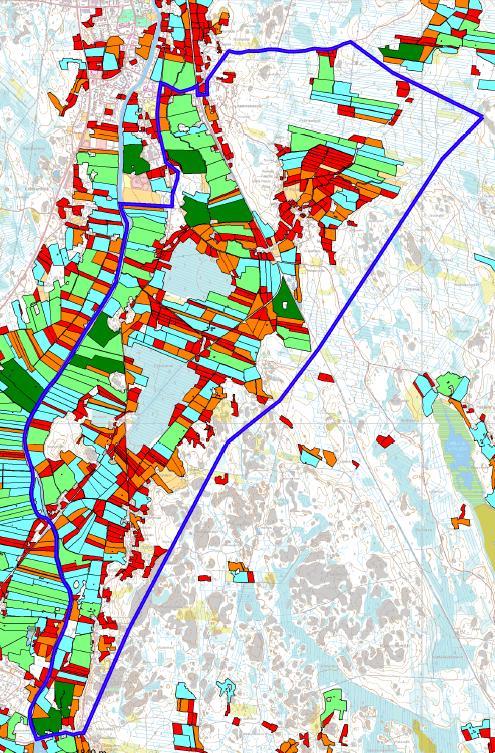 Peltolohkojen pinta-ala nyt (maa- ja