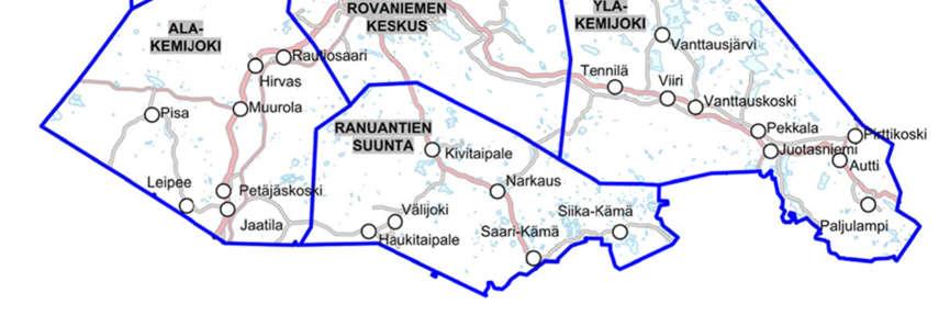 Aluelautakuntien sijainti Rovaniemellä (Rovaniemen kaupunki 2016) Rovaniemen aluelautakuntien toiminta on poikkeuksellista Suomessa, sillä aluelautakunnilla on päätös- ja toimivallan lisäksi