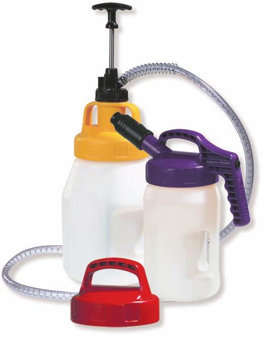 Utility Lid Stretch Spout Mini Spout Stumpy Spout Multi purpose lid with large outlet hole ensures controlled fast pouring of lubricants.