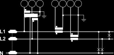 , 2-johdin Kuva 11 9 10 7 3 4 5 6 9 10 7 3 4 5 6 10 9 1 2 L2 L2 L L3 L3 2 virtamuuntajan kytkentä 2 virtam.