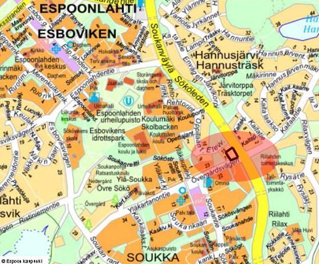 Espoon kaupunki Pöytäkirja 69 Kaupunkisuunnittelulautakunta 28.03.2017 Sivu 30 / 96 tiiviimpää asumista Soukan tulevan metroaseman ja ostoskeskuksen läheisyydessä (noin 250 m).