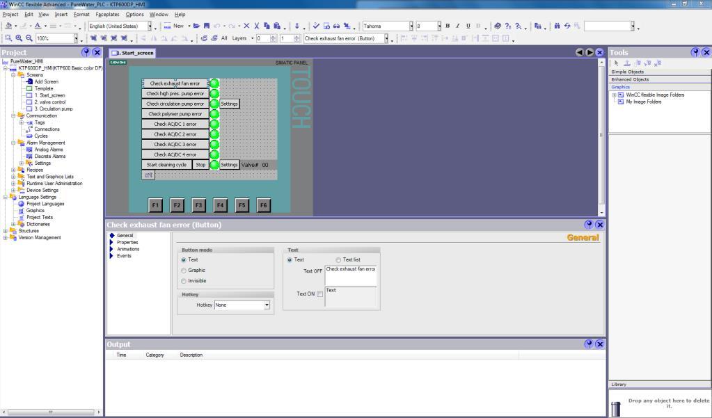 31 (67) 5.2 Käyttöliittymän ohjelmointi Käyttöliittymän ohjelmointi kosketusnäyttöpaneelille tehtiin Siemens WinCC-ohjelmalla (kuva 30).