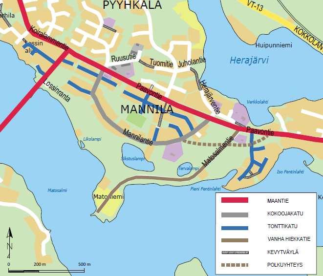 48 5.4. Liienneväylät ja muut yhdysuntateniset verostot Suunnittelualueelta on hyvät ja sujuvat liienneyhteydet esustaan etenin autoilijoiden annalta.