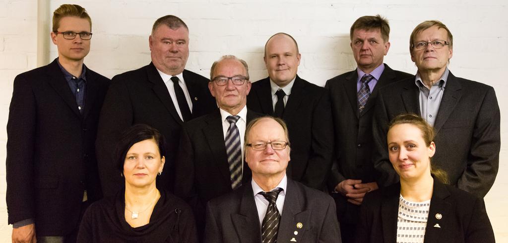 Yhteystiedot 2017 Hallitus 2017 Ylärivi vas. Antti-Jussi Neva, Tommi Salonen, Jouko Koivisto, Timo Heikkinen, Jukka Vestervik, Vesa Hakanpää. Alarivi vas. Kaija Virtanen, Hannu Grönholm, Tiia Niemi.