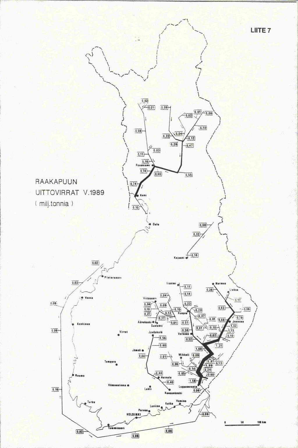 ('. L. / I I 7 -----. \ / I / / \ LillE \/ V / I '/j.9 ( \ I ) I \ / 22.' 12 1 / i 3 RAAKAPUUN mij.tonnia UITTOVIRRAT I \ / f Roy.a,.ms 74 ' V.1989 \ K.m, I / ( iii' // / / jeistsrsusri Va.s, is.