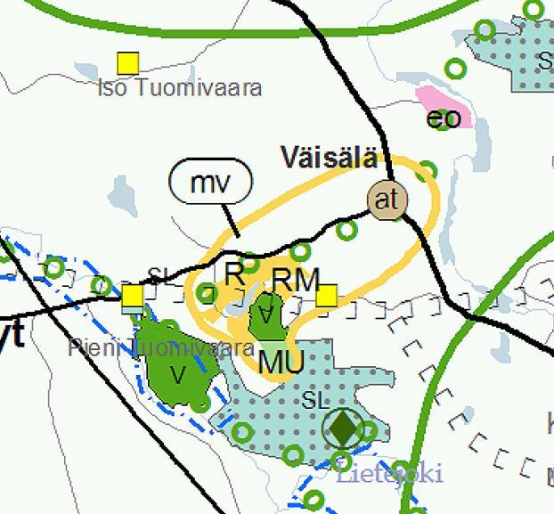 1.2.2 Maakuntakaava Muutosalue Kainuun maakuntakaava on valmistunut 7.5.2007 ja valtioneuvosto on vahvistanut sen 29.4.2009. Kaavamuutosalue on kokonaisuudessaan loma- ja matkailualuetta (R).