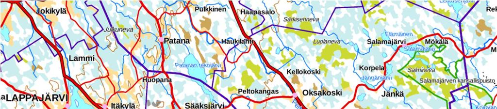 3. Hankkeen kuvaus 3.1 HANKKEEN SIJAINTI Vimpelin Rahkanevan tuotantoalue jakaantuu neljään erilliseen nevaan: Rahkaneva, Pihkamaanräme, Jokikurvinneva ja Hallaneva.
