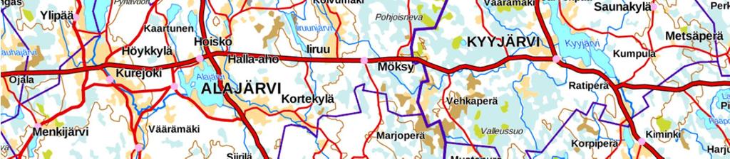 Lähin asuinkeskittymä, Hallapuron kylä on noin kilometrin etäisyydellä Rahkanevan turvetuotantoalueella.