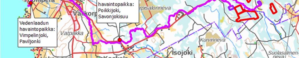Kiintoainetta on keskimäärin 10 mg/l. Suurimmillaan kiintoainetta on näytteessä ollut 21 mg/l.