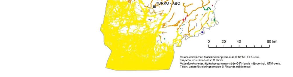 Kokonaisarvio pintavesien ekologisesta tilasta läntisellä  Kuvassa on
