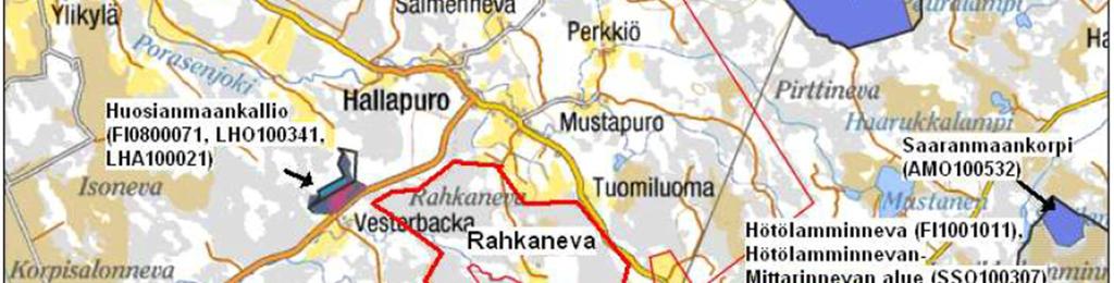 Monimuotoisuusvaikutuksiin vaikuttaa vastaavanlaisten elinympäristöjen esiintyminen hankealueen ympäristössä.