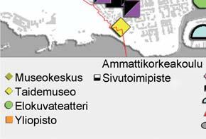 Ravitsemistoiminnassa keskustan osuus on noin 70% koko Tampereen myynnistä. Myös erikoiskauppa keski yy keskustaan.
