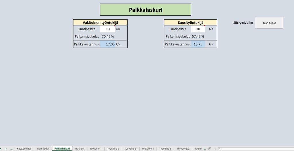 Excel-laskuri konekustannusten laskentaan - PDF Ilmainen lataus