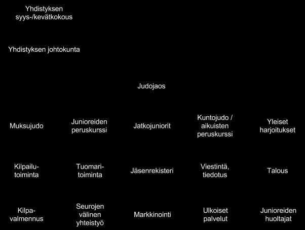 Toimintamalli ja vastuuhenkilöt Judojaos kokoontuu neljästi vuodessa tai tarpeen