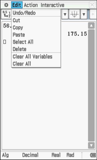 2.3 Kertolsku Lske: 56,5 3,1 Syötä lskuluseke. Pi EXE. Edit.