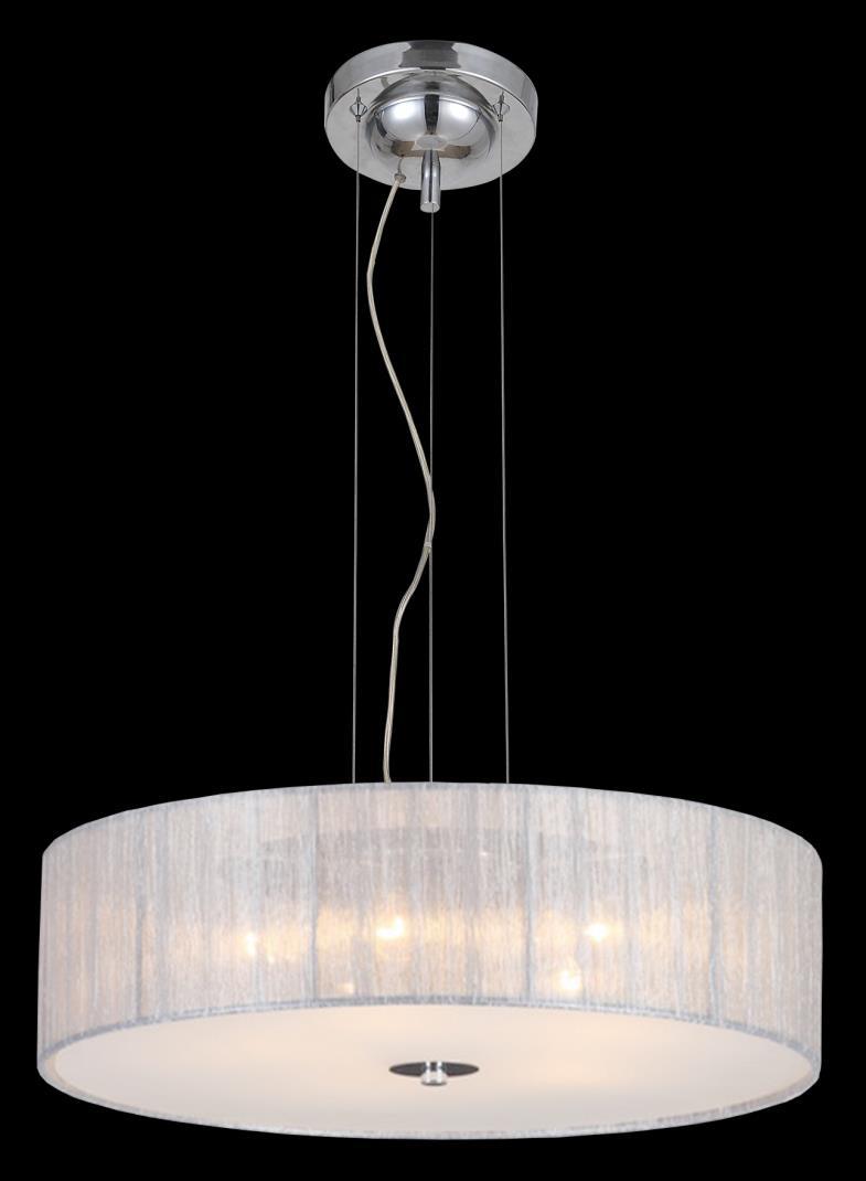 MAREN 60203-01 Cealing Lamp, metall / silk organza / Glass Color : White / chrome Dia. : 40,0cm Height.