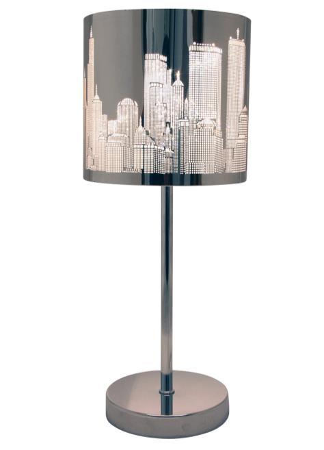 CITY 50491-06 Table lamp metal Color : Chrome Dia.