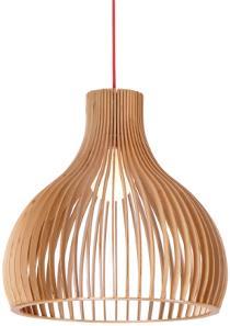 VERSA 10591-01 Pendant Lamp Wood Color : White wood Dia.