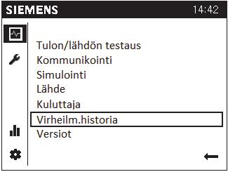 lauhduttimen lämpötilaeron automaattisesti 7 asteeseen ja höyrystimen 4 asteeseen. Lämpöp. paluuv.lämp. (2/27) Lämpöp. menovesilämp.