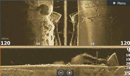 StructureScan HD Mukana tämän hetken parasta kaikuluotaintekniikkaa: SideScan ja DownScan Imaging, StructureMap ja Trackback.