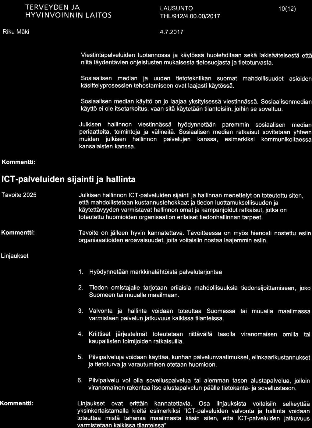 f,i TERVEYDEN JA \-/ HYV NVO NNtN LATTOS THL191214.00.