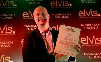 PA L K I N N OT, A P U R A H AT, PA L K I N N OT KUVA: NINA LITH Prix Elvis -kunniamaininta Koko Jazz Clubille Elvis ry kiittää Prix Elvis -kunniamaininnalla vuosittain tahoa, joka on toiminnallaan